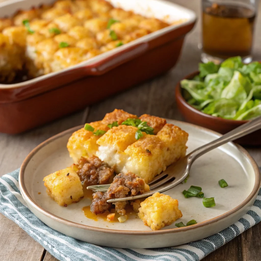 What is tater tot casserole made of?