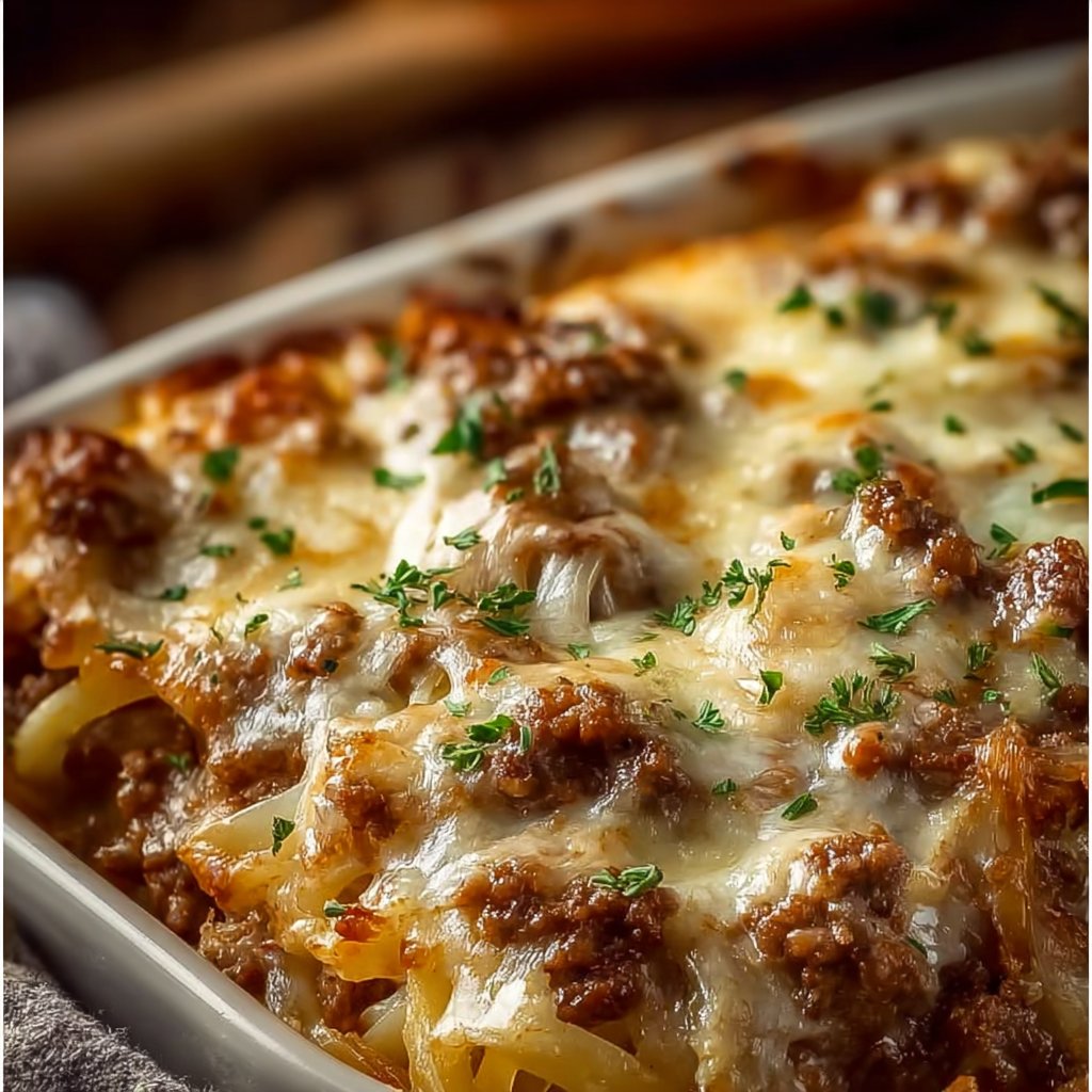 French Onion Ground Beef Casserole