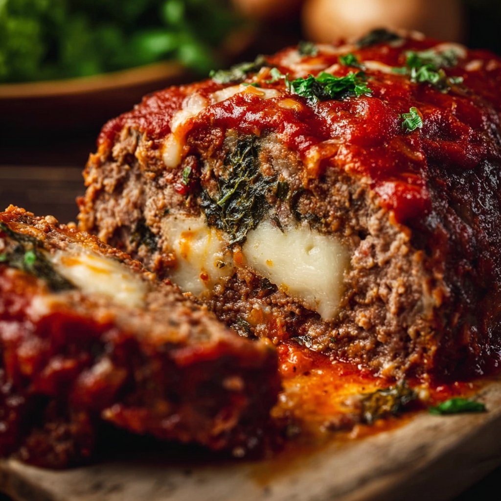 Stuffed Italian Meatloaf