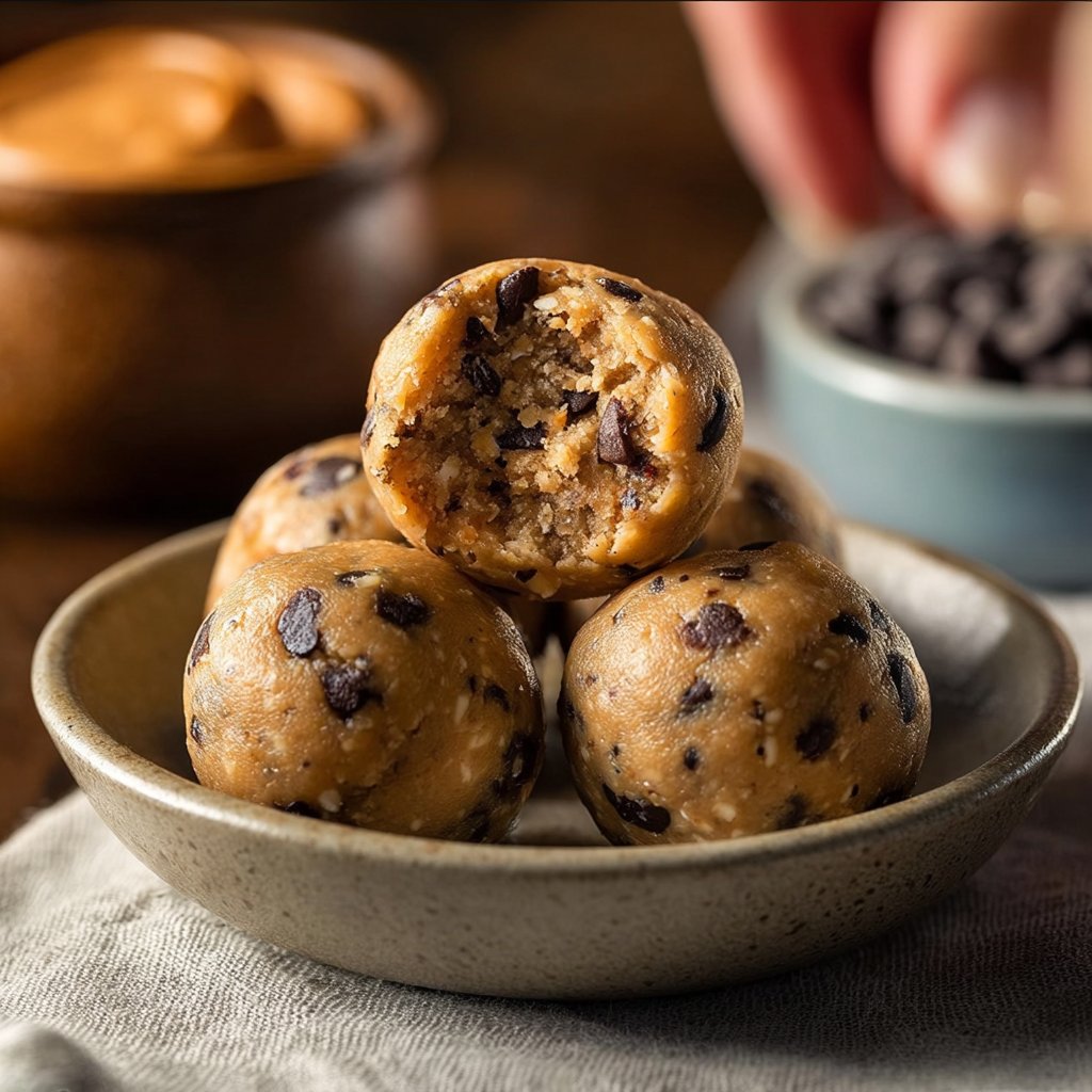 Protein-Packed No-Bake Cookie Dough Balls