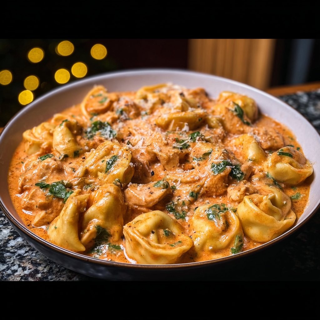 CrockPot Chicken Tortellini