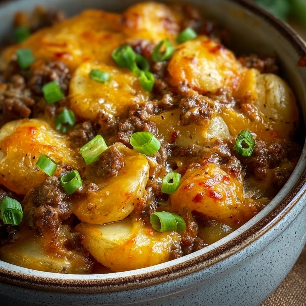 Crockpot Hamburger Potato Casserole