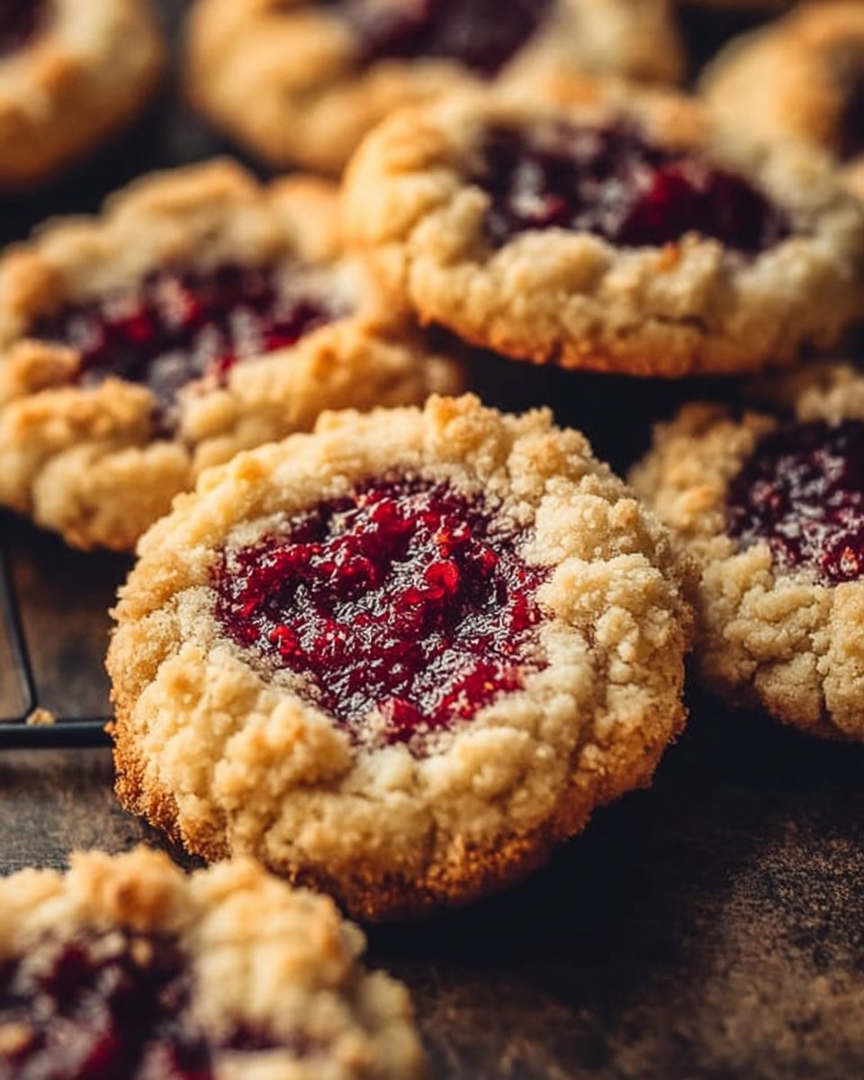 Buttery Raspberry Crumble Cookies with a Sweet Jam Filling: A Treat That’s Hard to Resist