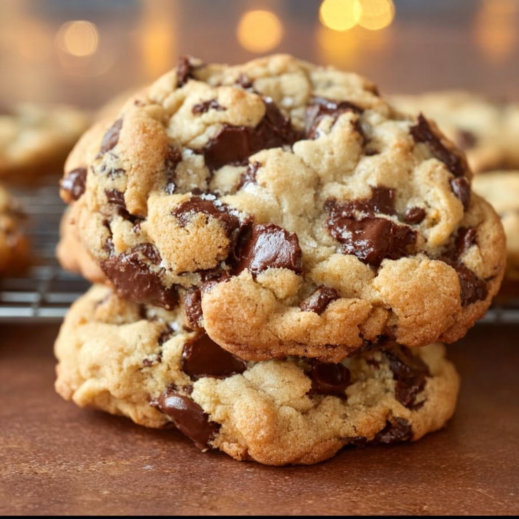 Ultra Thick and Chewy Chocolate Chip Cookies