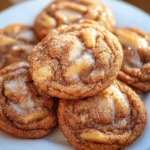 Delicious homemade Apple Cider Cookies on a rustic wooden table