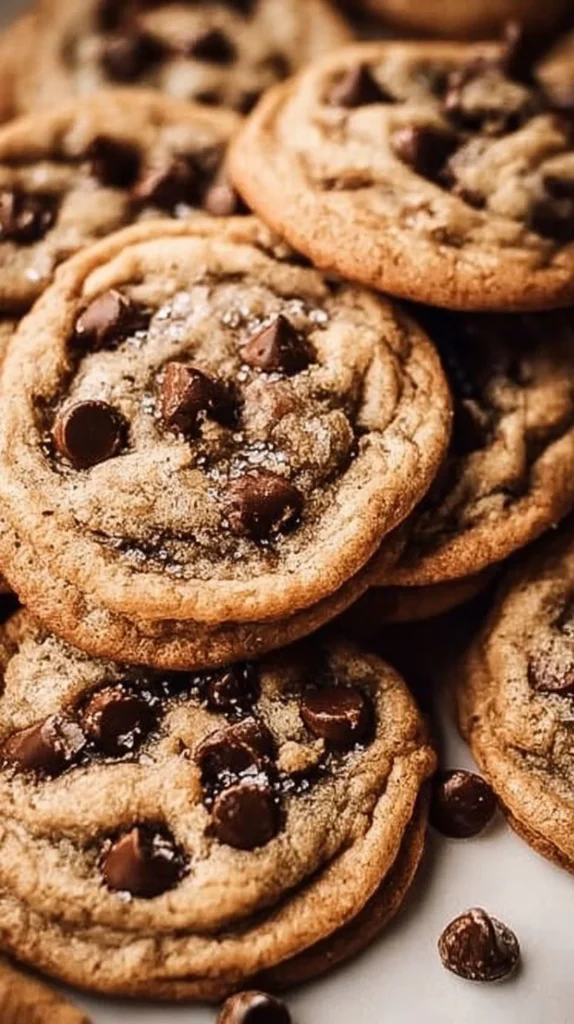 Bakery style chocolate chip cookies fresh out of the oven