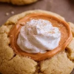 Delicious Crumbl pumpkin pie cookies decorated for fall