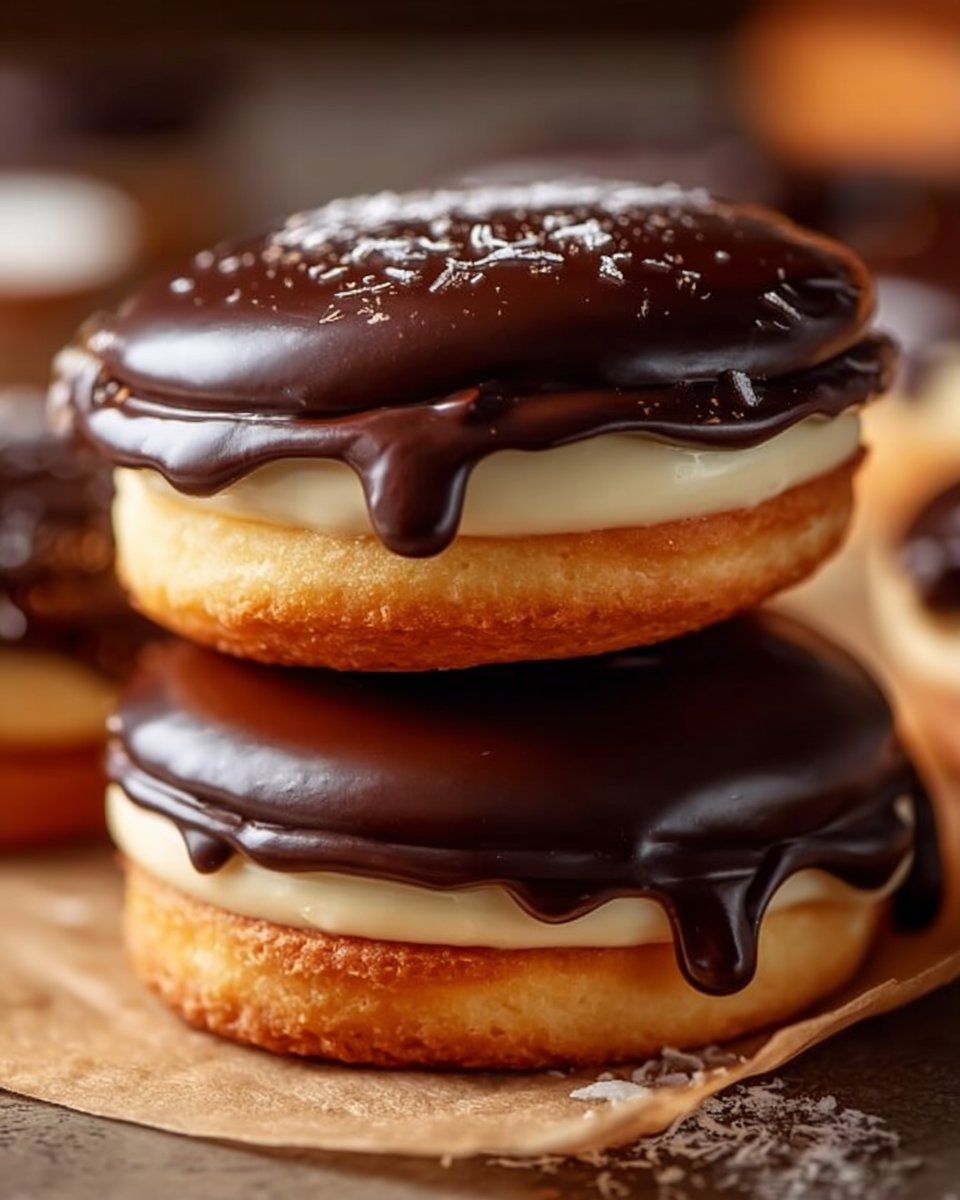 Boston Cream Pie Cookies