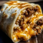 Taco Bell Beefy Melt Burrito loaded with beef and melted cheese