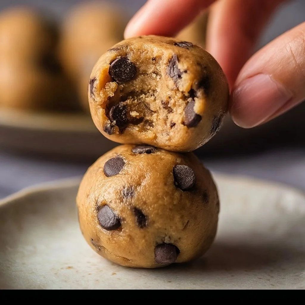 Protein-packed no-bake cookie dough balls for a healthy snack