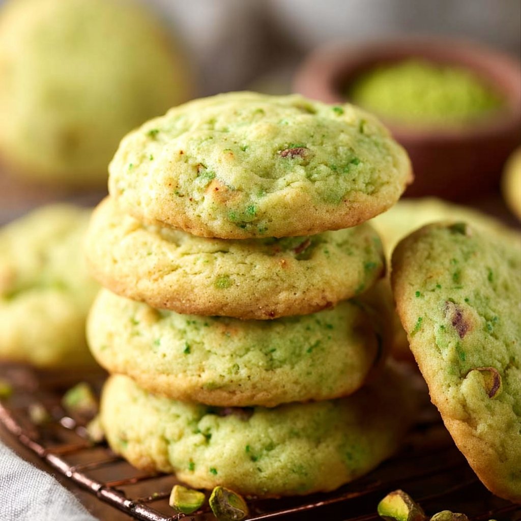 Pistachio Pudding Cookies