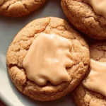 Delicious soft brown sugar maple cookies on a white plate