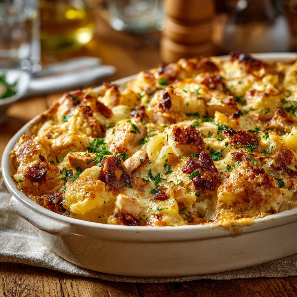 Chicken Potato Cheese Casserole