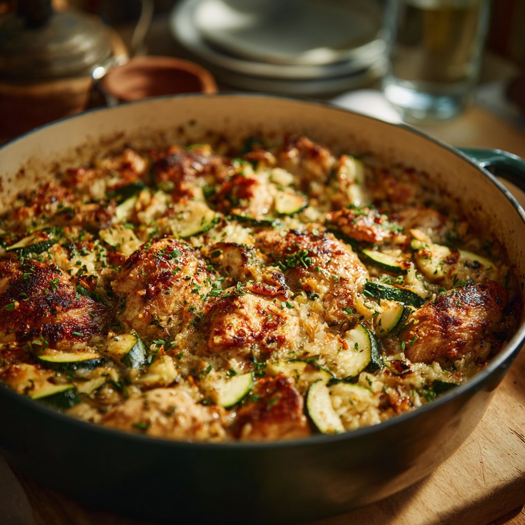 Chicken Zucchini Rice Bake