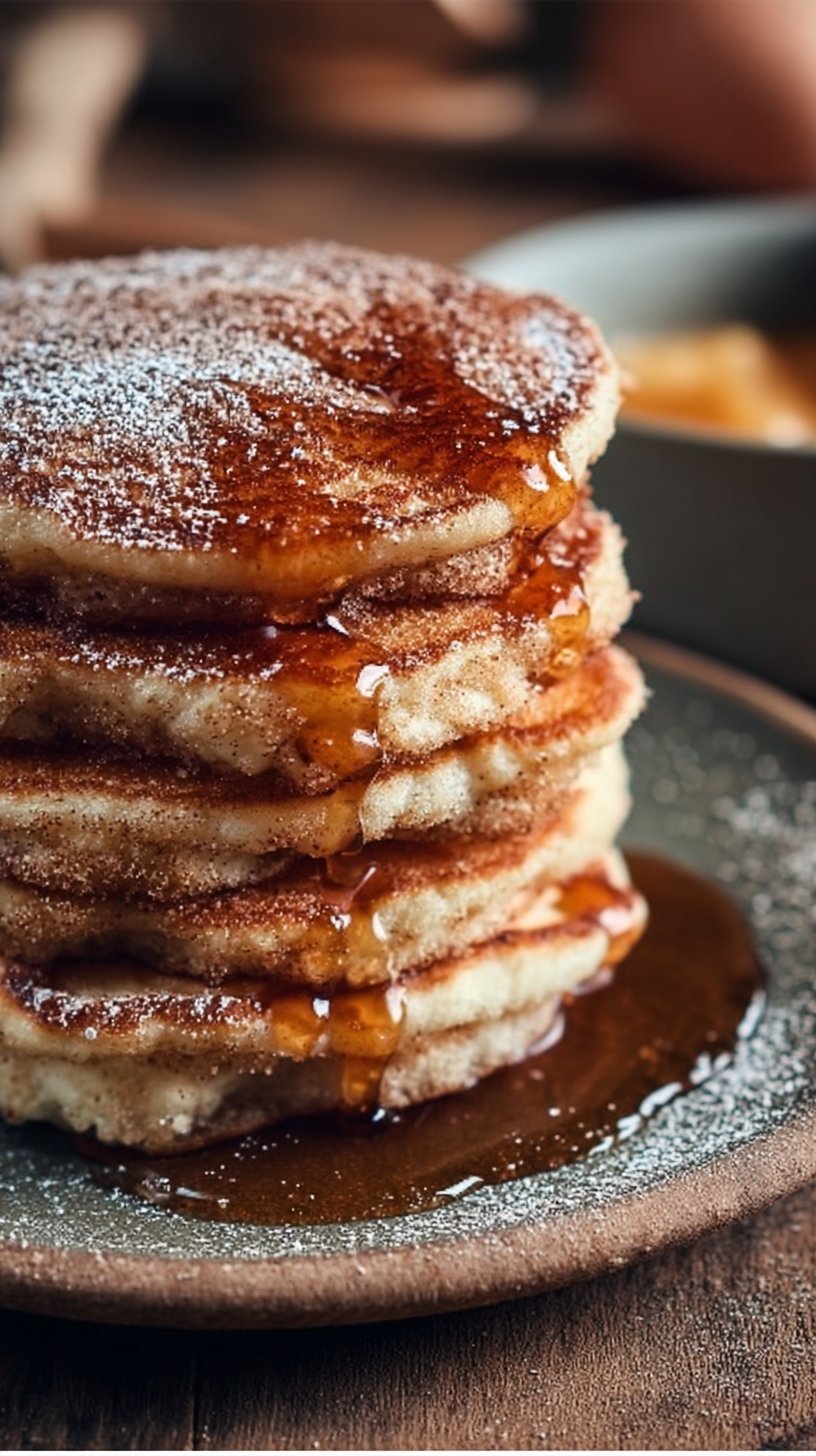 Spanish Churro-Inspired Pancakes: A Breakfast Delight!