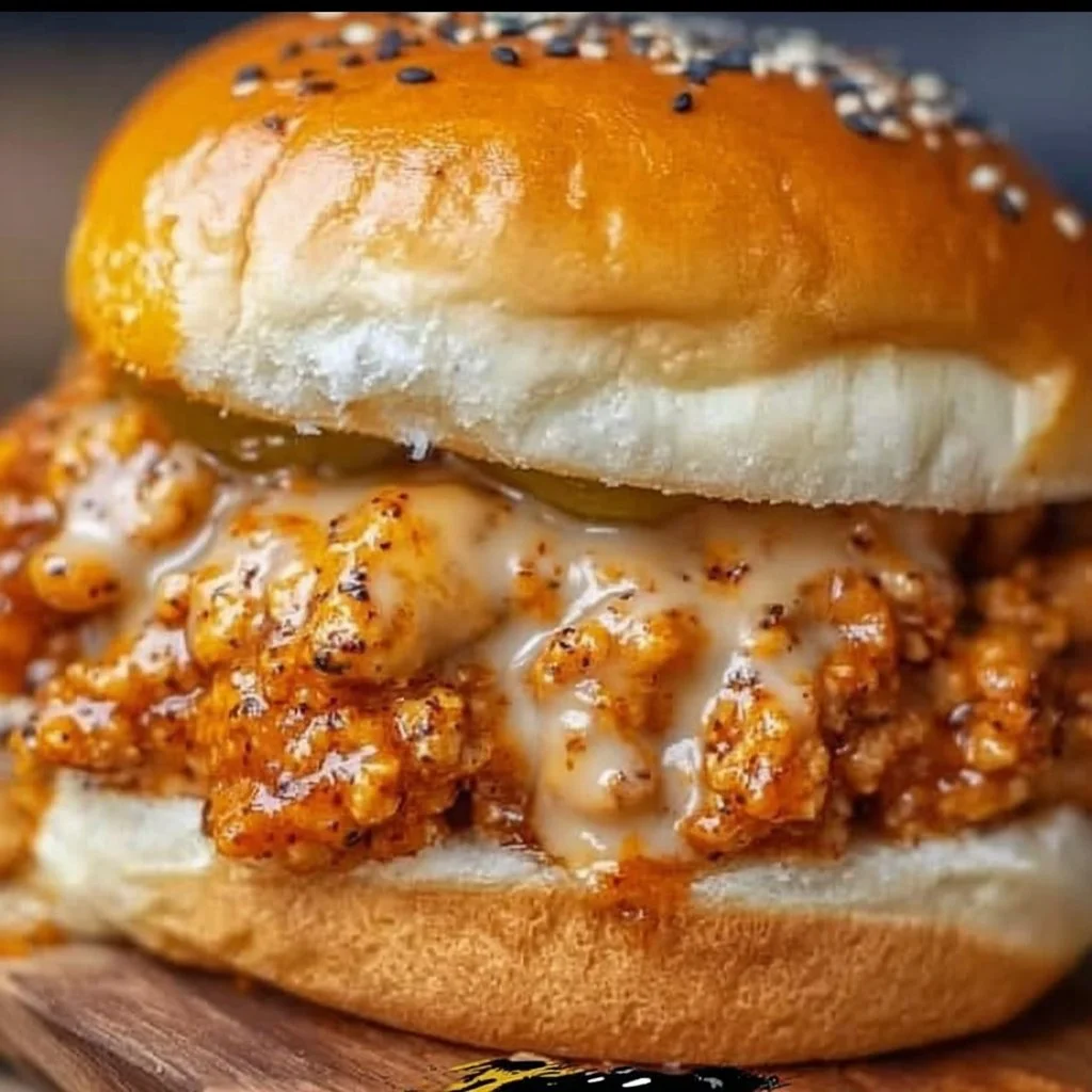 Cajun Chicken Sloppy Joes served with fresh toppings and sides