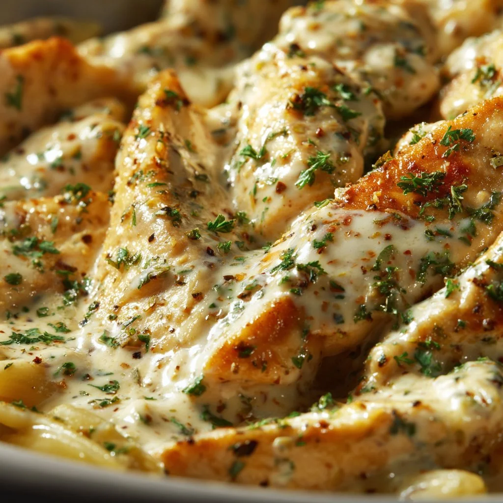 Crispy creamy ranch chicken tenders served with dipping sauce