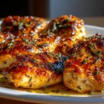 Juicy oven-baked chicken breasts recipe for a simple dinner.