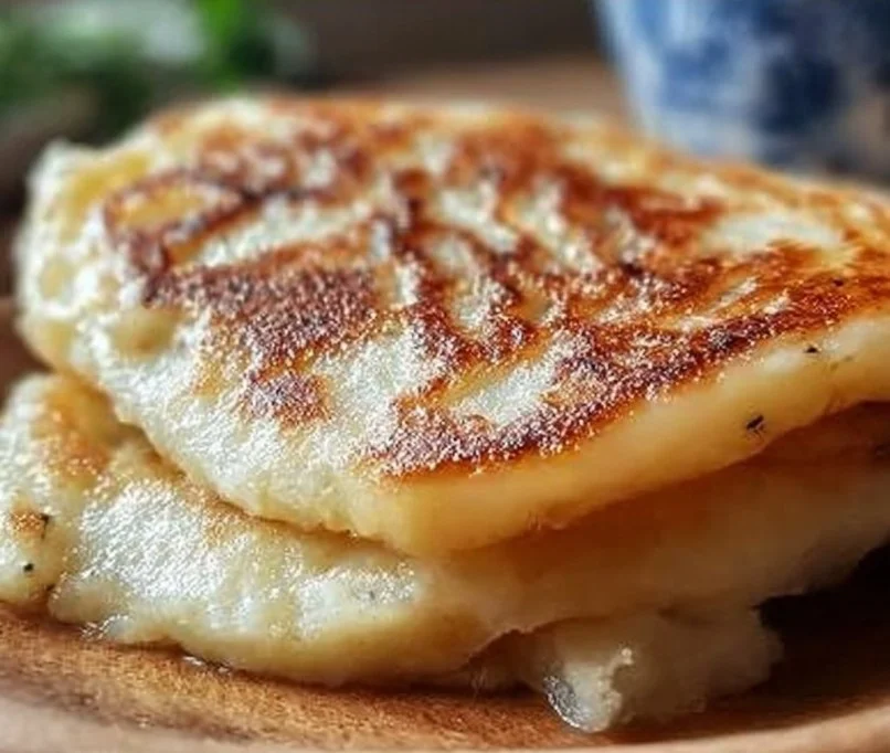 Delicious authentic Irish Potato Farls served on a plate.