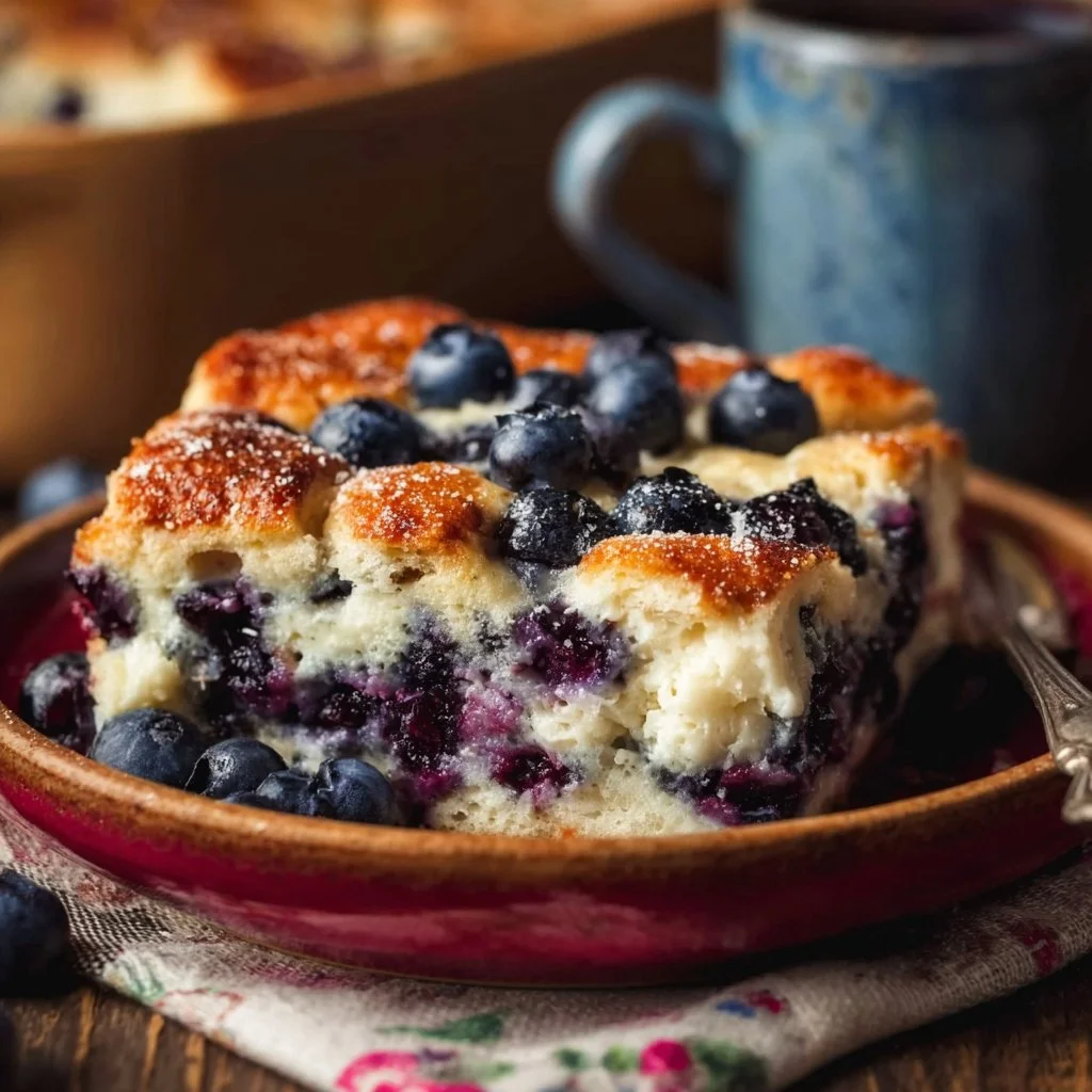 Blueberry Cottage Cheese Breakfast Bake