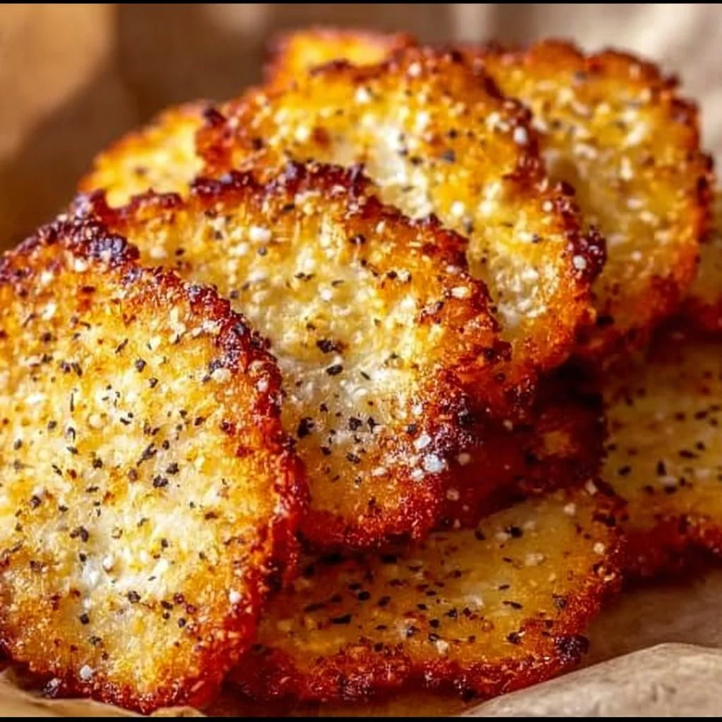 Healthy and crunchy cottage cheese chips in a bowl.