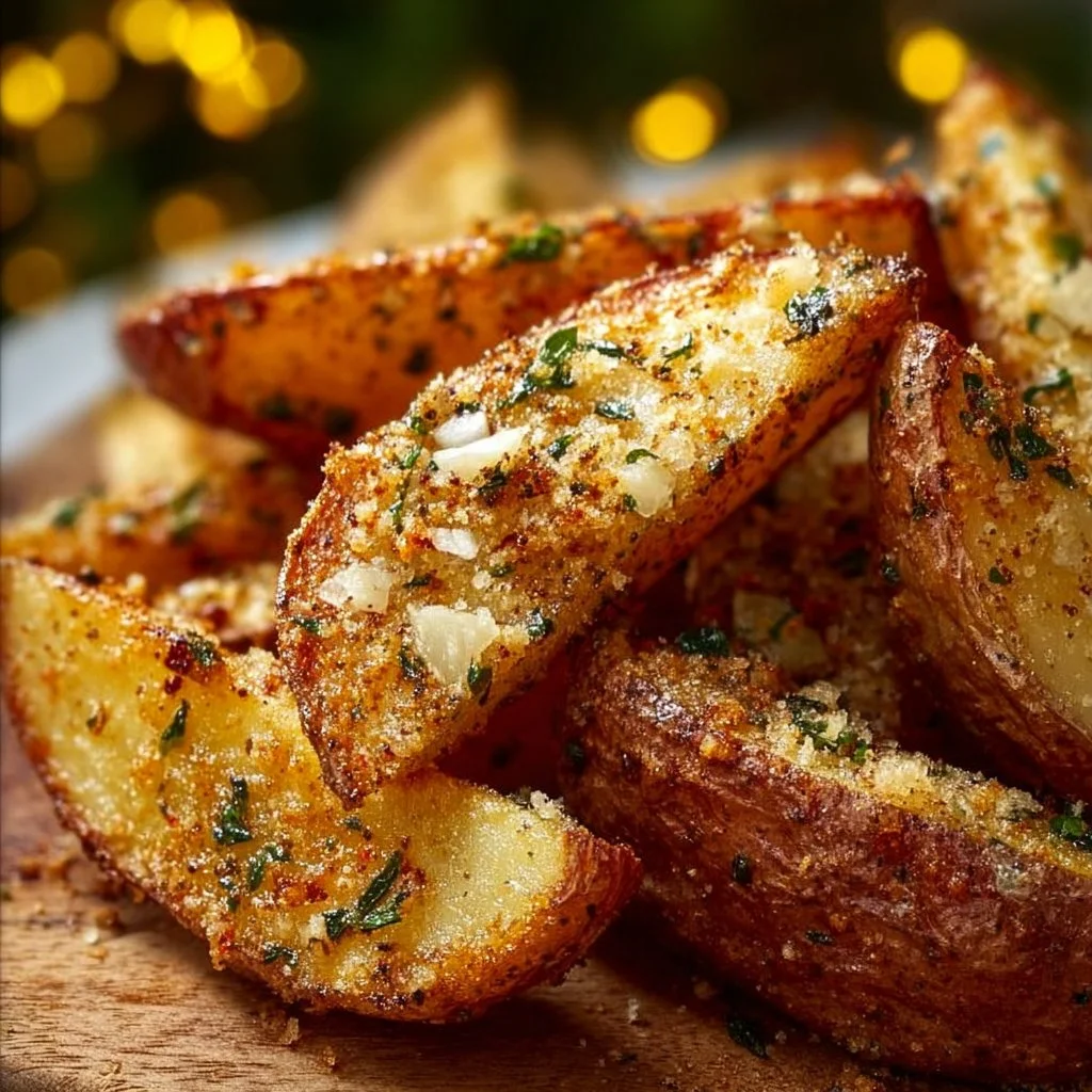 Garlic Parmesan Potato Wedges