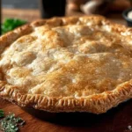 Delicious Guinness Beef Pie with tender beef and flaky crust