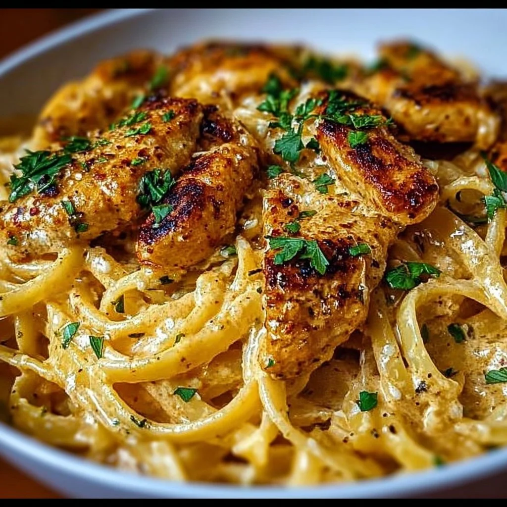 Delicious cowboy butter chicken linguine ready in 30 minutes