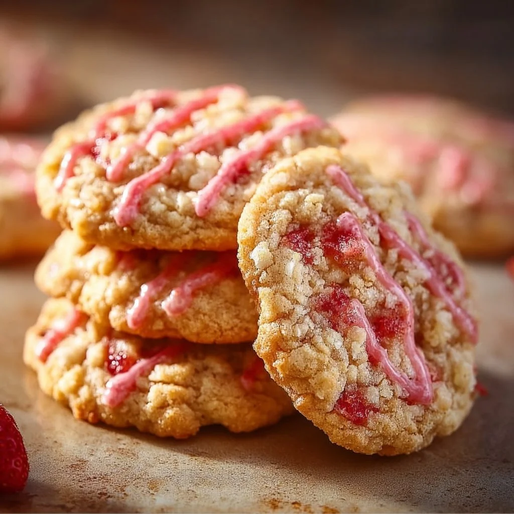 Strawberry Crunch Cookies