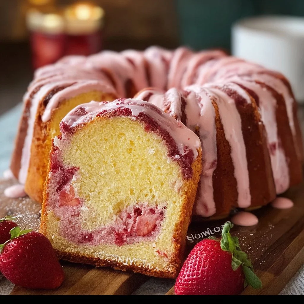 Strawberry Milkshake Pound Cake: A Sweet Delight Awaits!