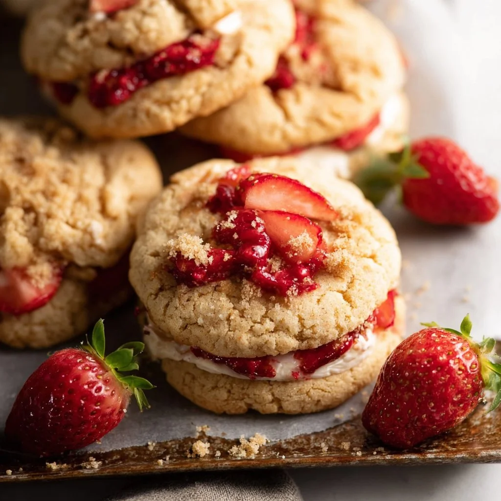 Strawberry Shortcake Cookies