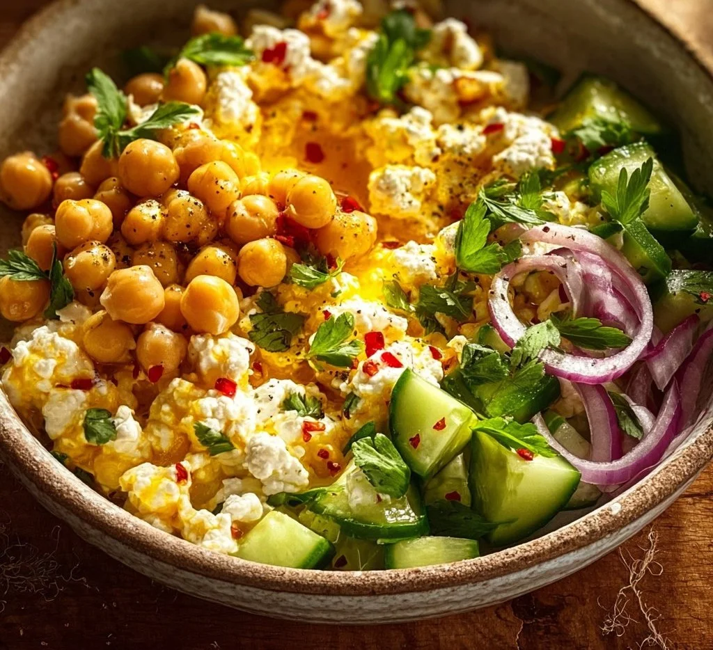 Wholesome Cottage Cheese and Chickpea Salad